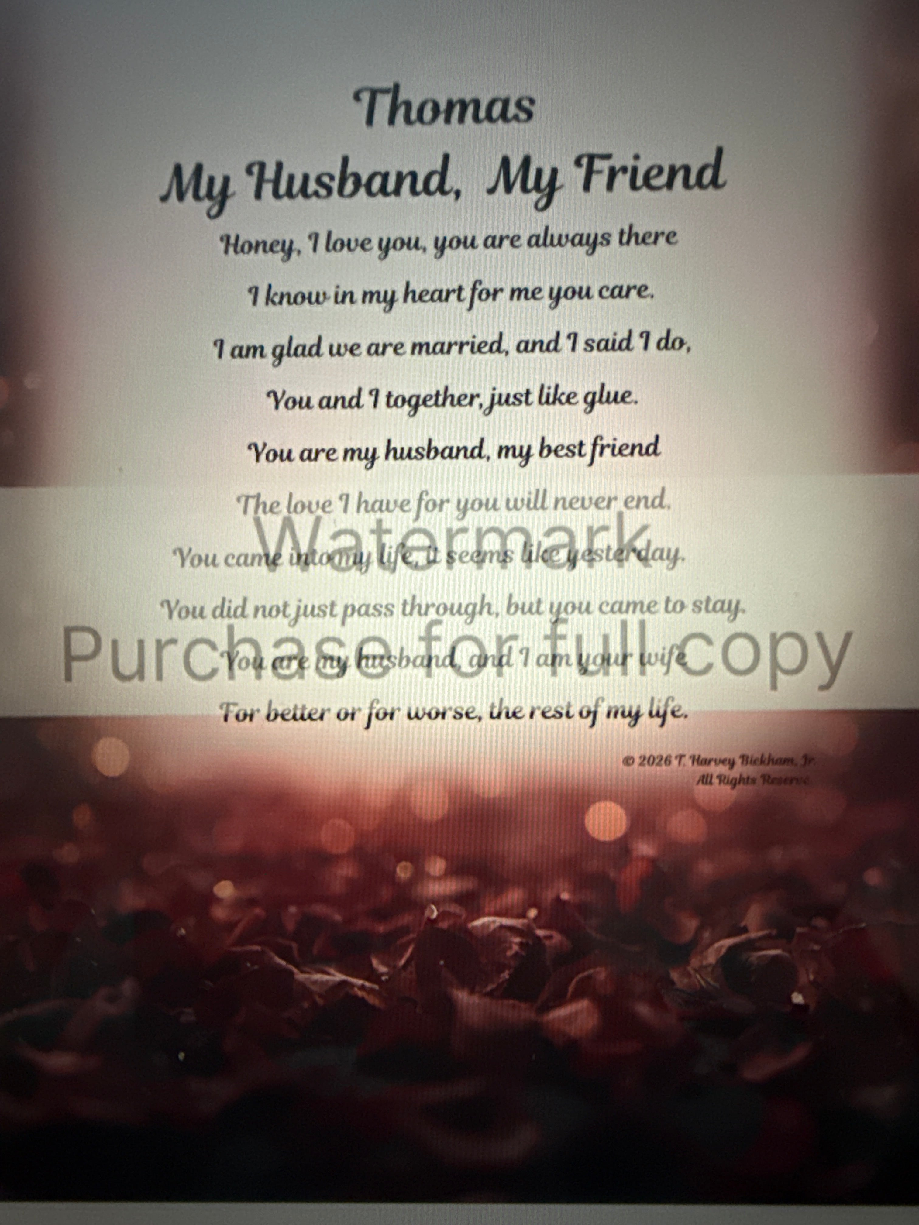 My Husband, My Friend