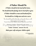 A Father Should Be — Personalized Framed Keepsake Poem