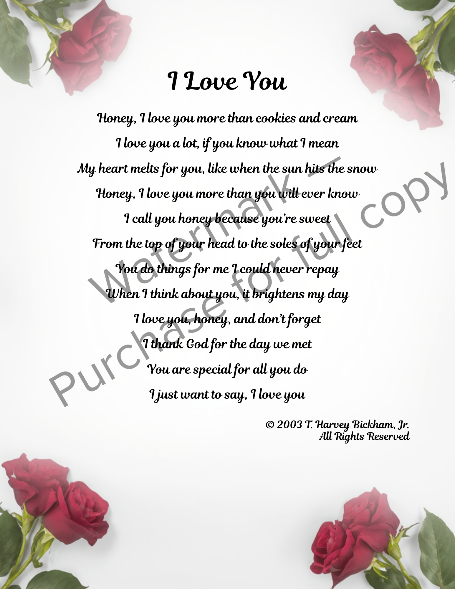 I Love You