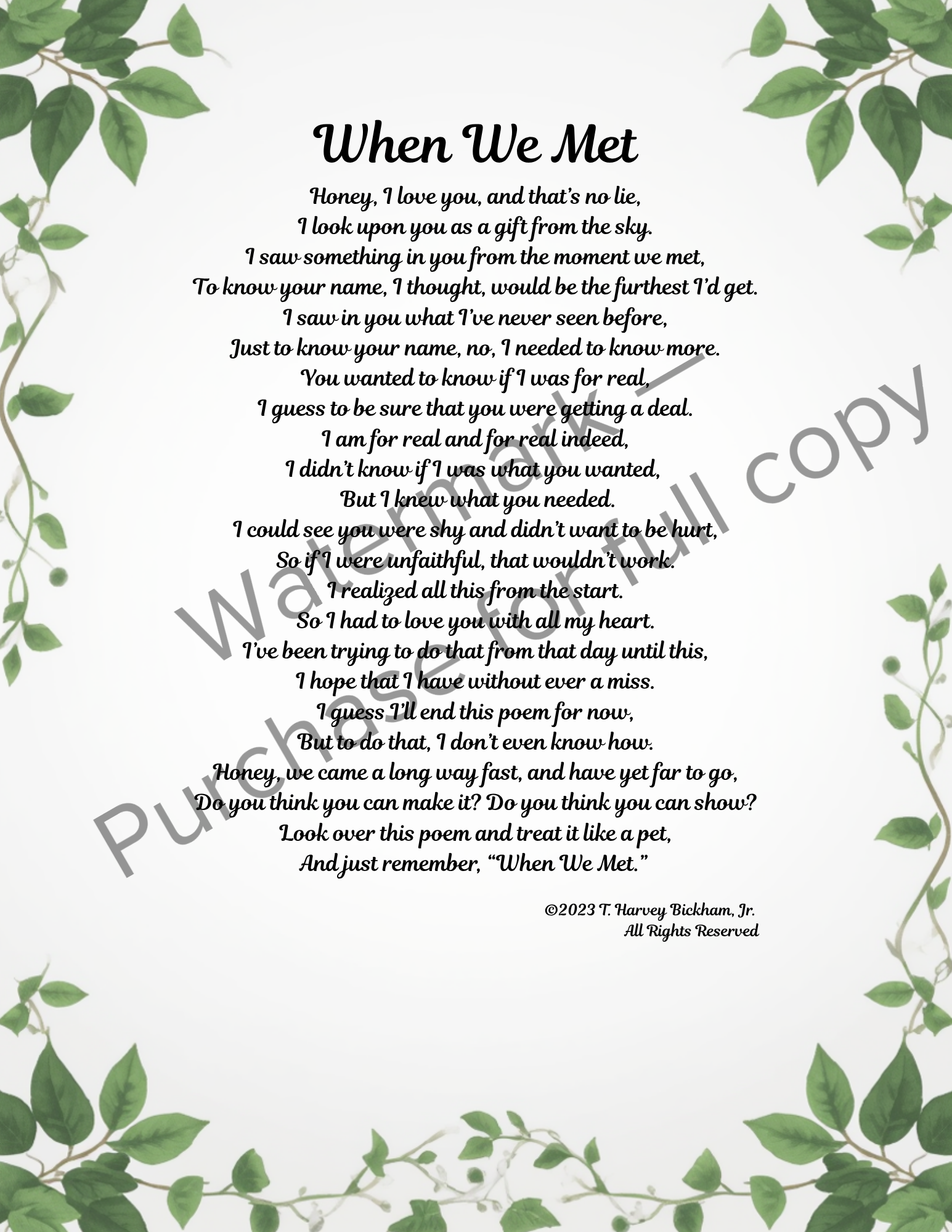When We Met